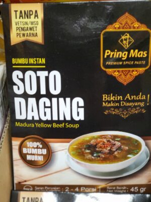 Pring Mas Bumbu Instan Soto Daging 45g