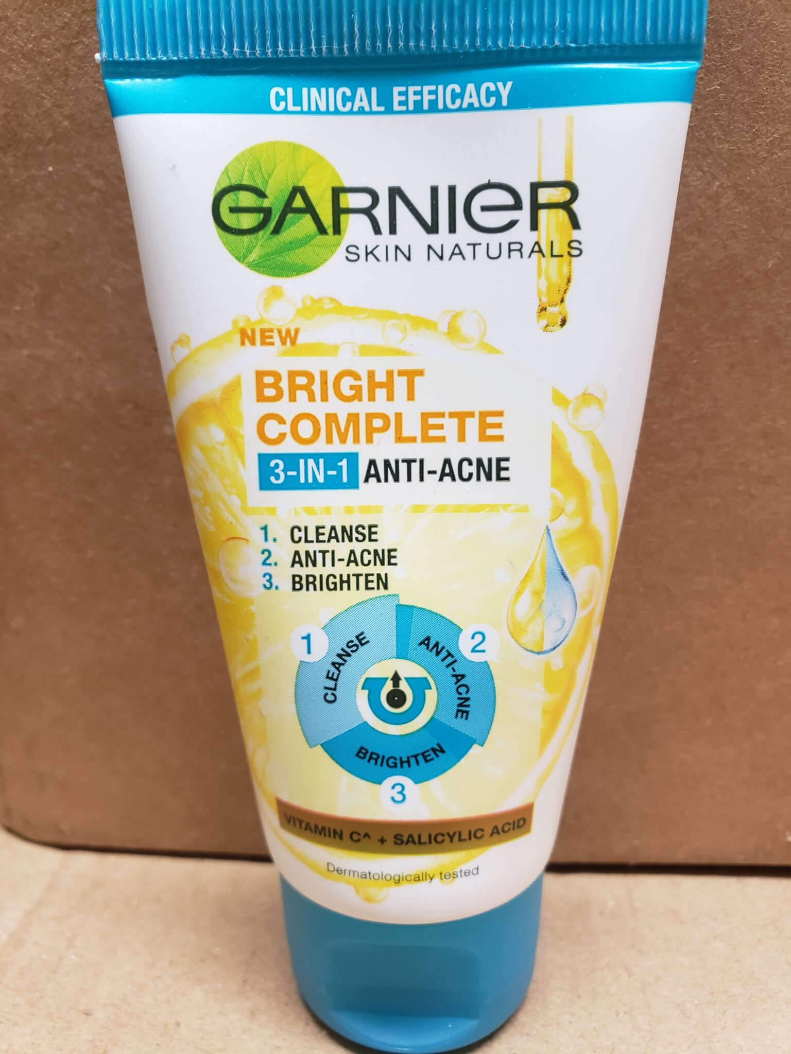 Garnier New Bright Complete 3 in 1 Anti Acne 50ml Cafe Pendawa