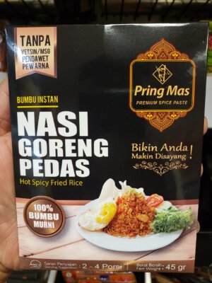 Pring mas bumbu Instan nasi goreng pedas 45gr