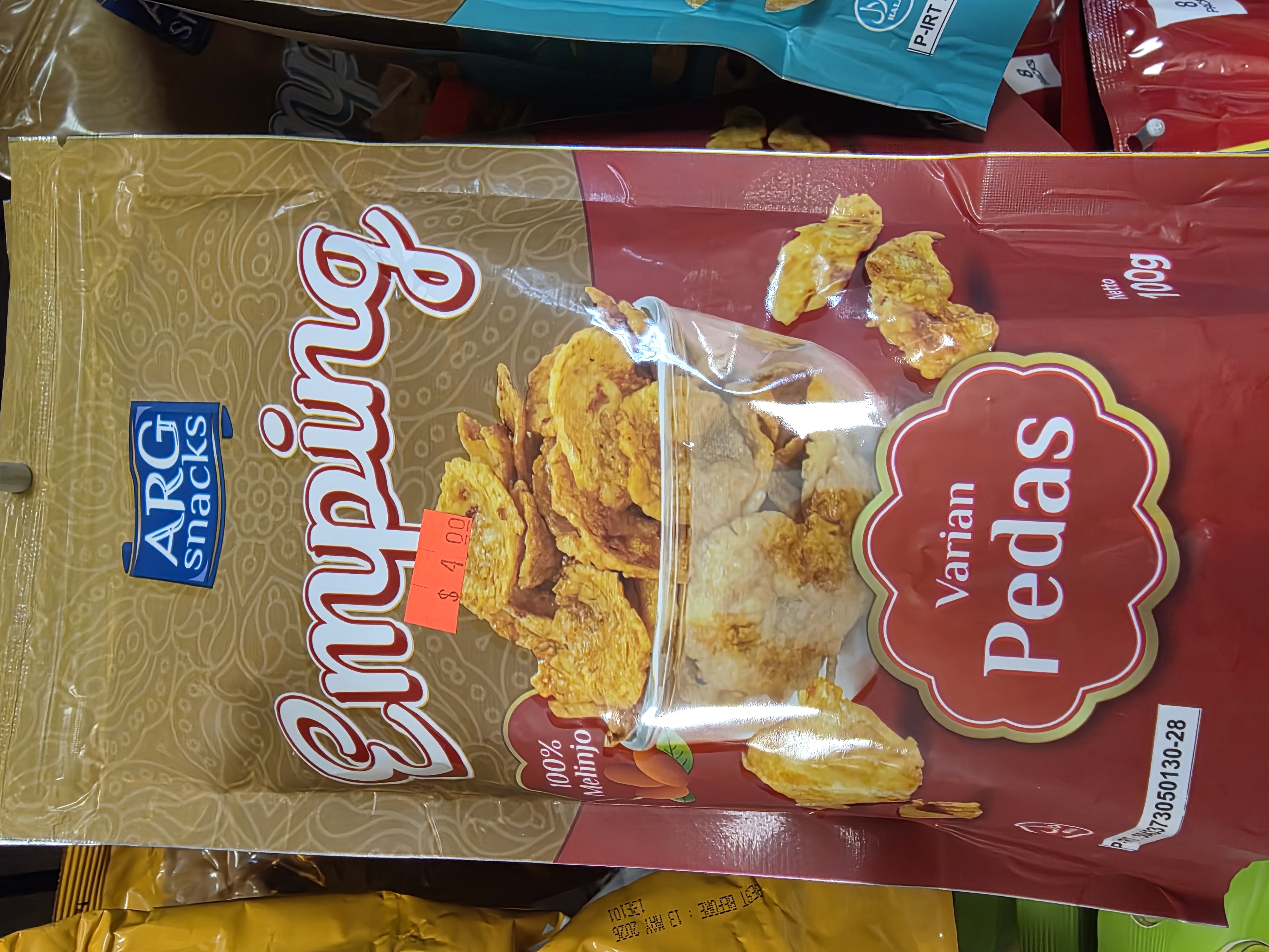 ARG Emping Varian Pedas 100g