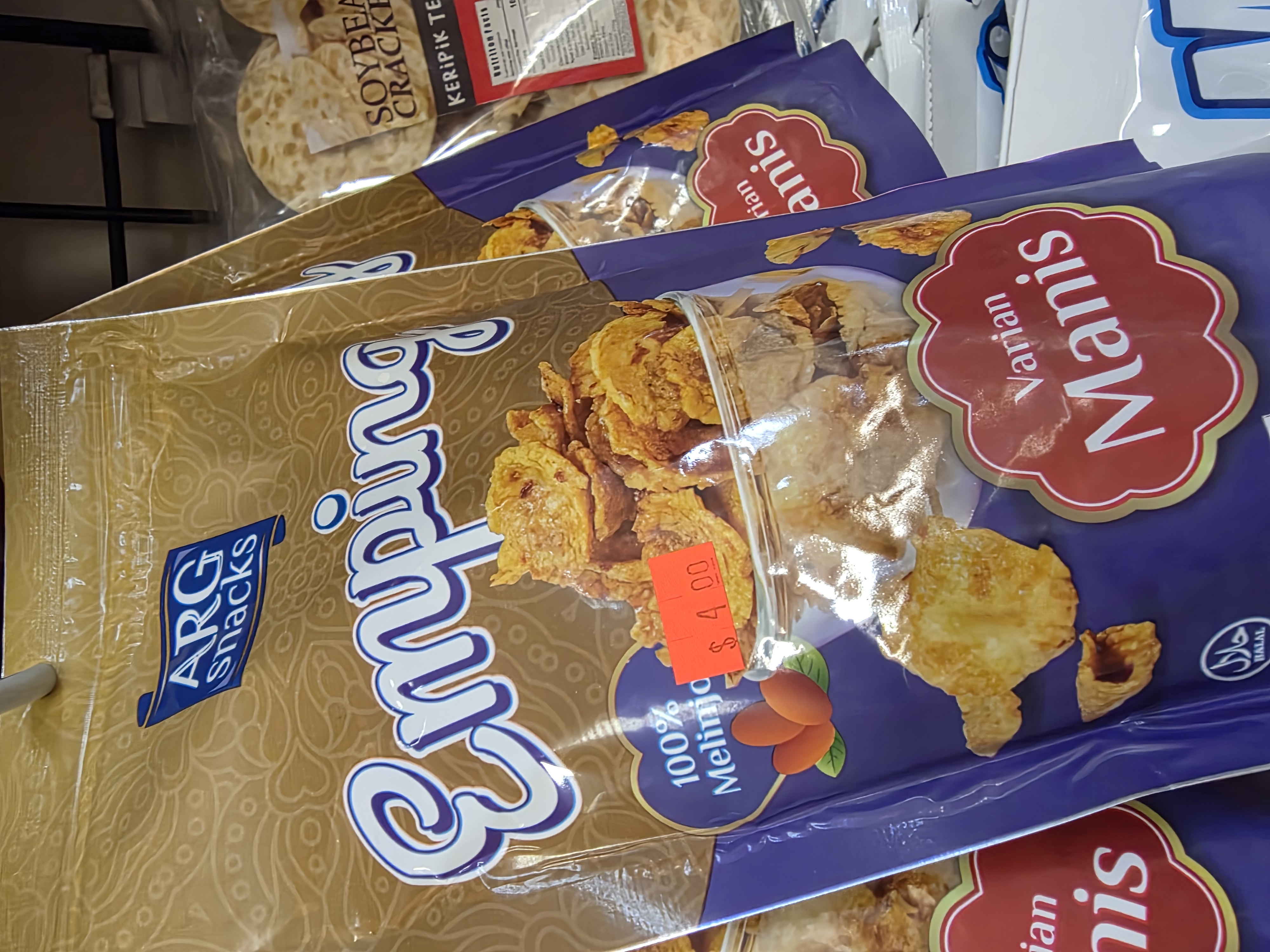 ARG Emping Varian Pedas 100g